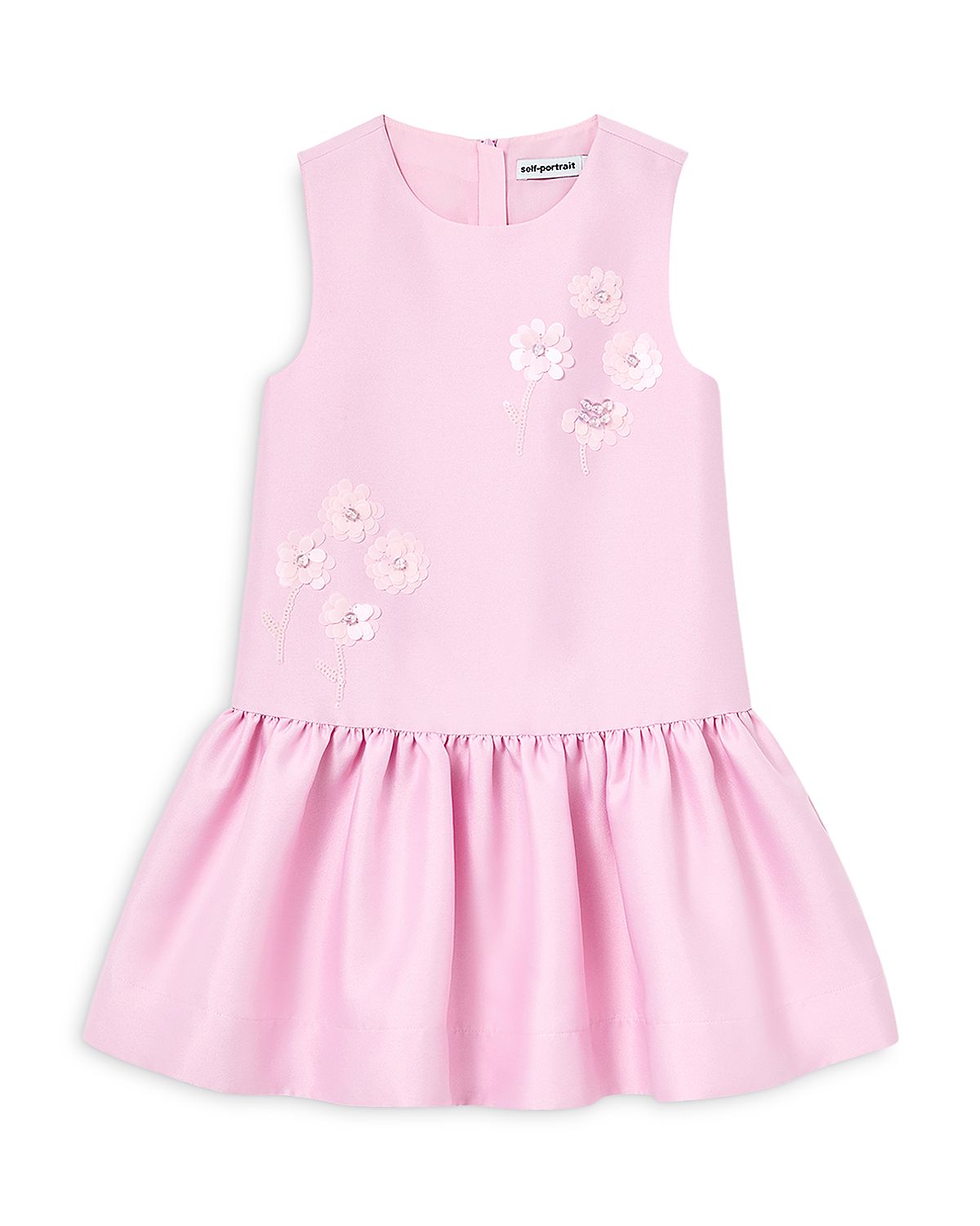 Self-Portrait Girls' Taffeta Sequin Embellished Dress - Little Kid, Big Kid