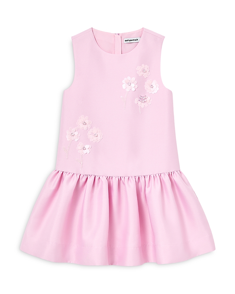 Self-Portrait Girls' Taffeta Sequin Embellished Dress - Little Kid, Big Kid
