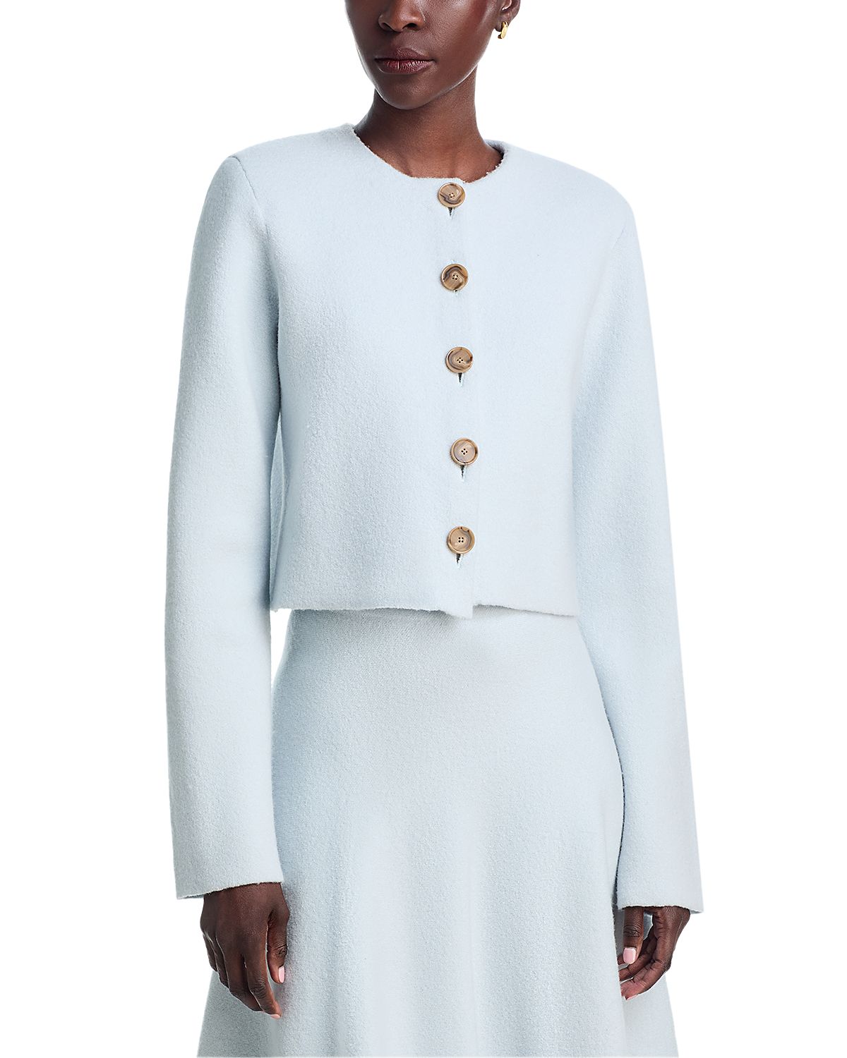 Brandon Maxwell The Ryder Wool Knit Jacket