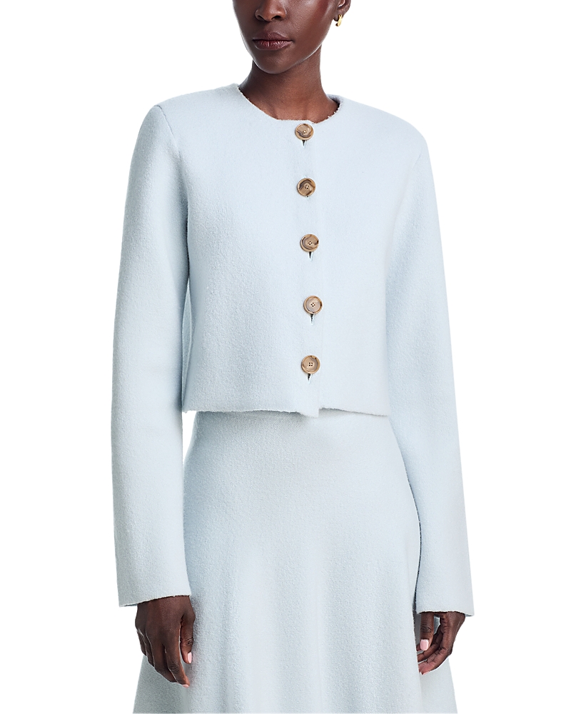 Brandon Maxwell The Ryder Wool Knit Jacket