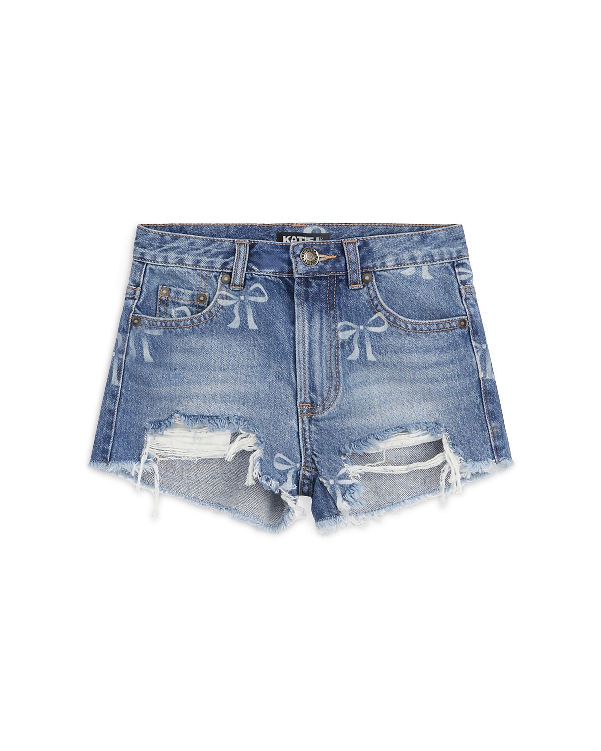 KatieJnyc Girls' Malibu Distressed Denim Shorts - Big Kid