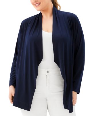 Plus Drape Travel Cardigan