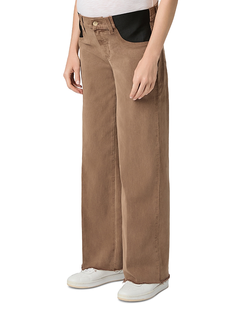 Paige Anessa High Rise Wide Leg Maternity Jeans in Vintage Canewood