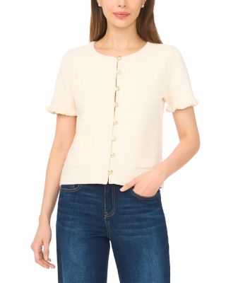 Short Sleeve Sweater Jacket