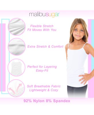 Girls' Solid Full Cami, Bundle of Two - Big Kid