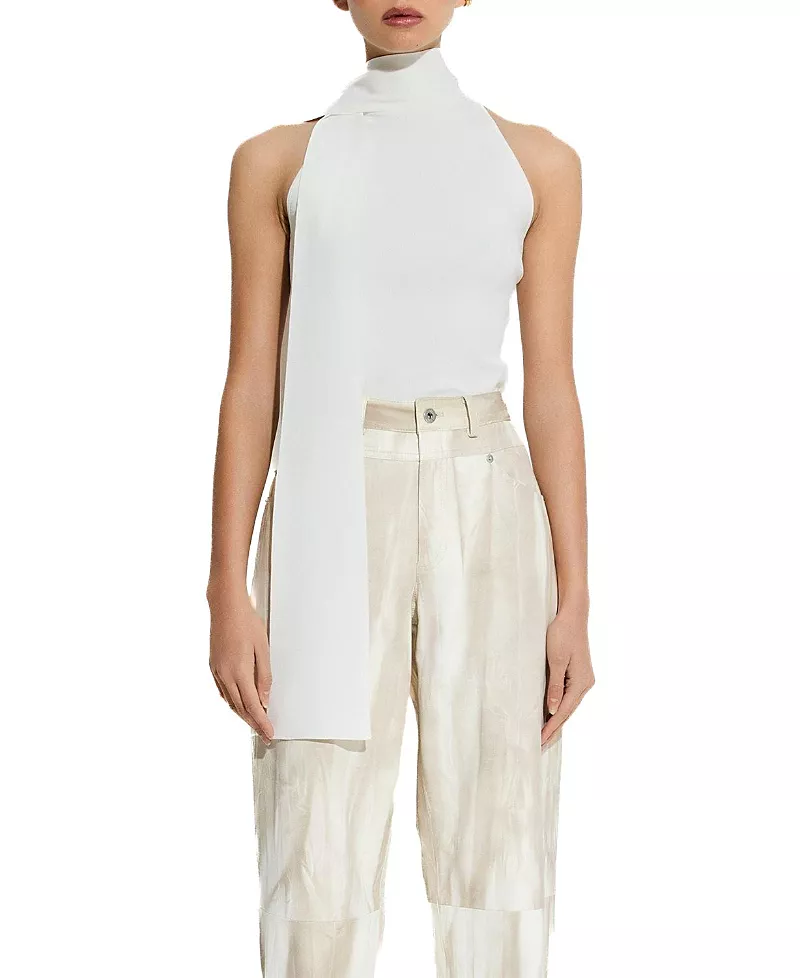 Lapointe Matte Viscose Halterneck Top