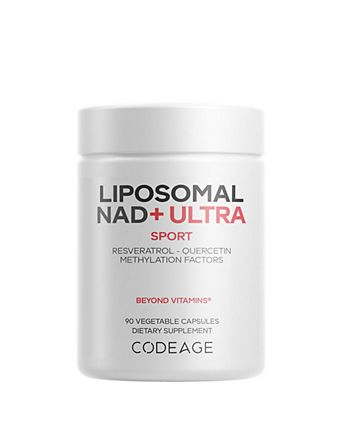 Liposomal NAD+ Ultra, Trans-Resveratrol, Quercetin, Betaine, Riboflavin, Vitamin B12