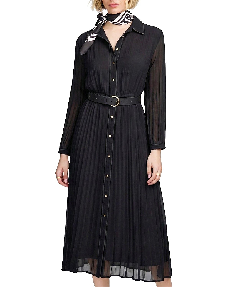 Elle Collection Woven Pleated Dress