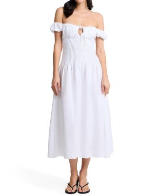 Off Shoulder Midi Dress