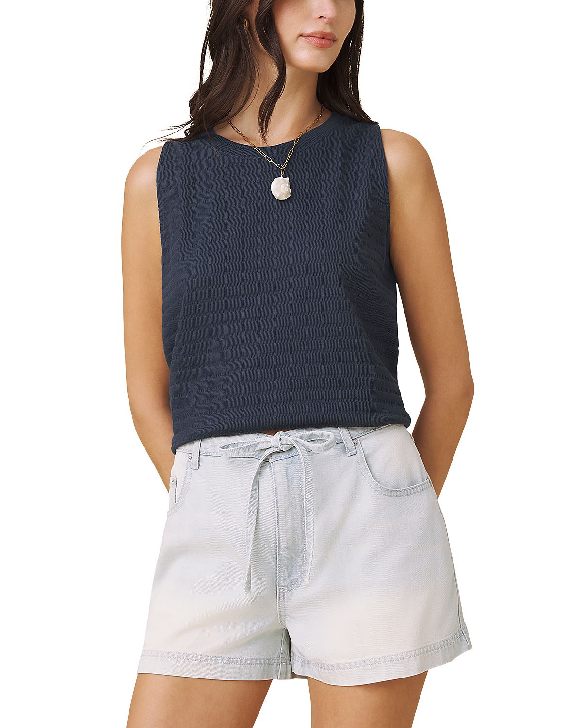 Splendid Shelly Smocked Tank Top