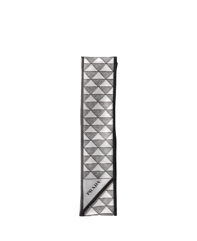 Prada Jacquard Silk Tie · OS
