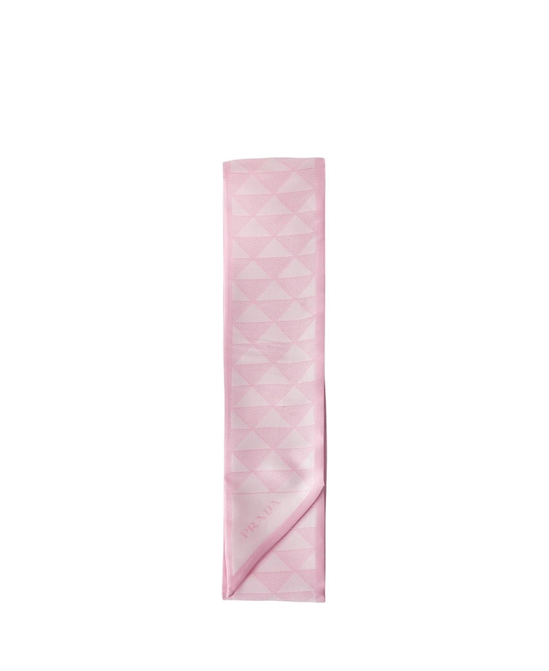 Prada Jacquard Silk Tie · OS