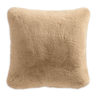 Faux Fur Throw Pillow, 20" x 20"