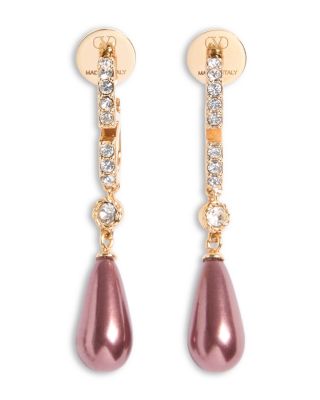 Logo Linear Drop Earrings, 1.6"L