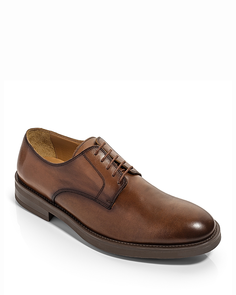 To Boot New York Men's The Dustin Brown Leather Plain Toe Lace-Up Oxford Shoe