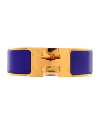 Pre-owned Pre-owned Hermes  Hermes Wide Clic H Bracelet Enamel