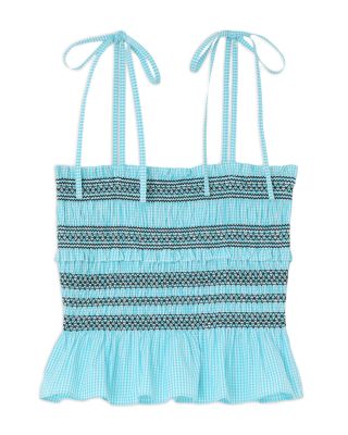 Blue Check Top