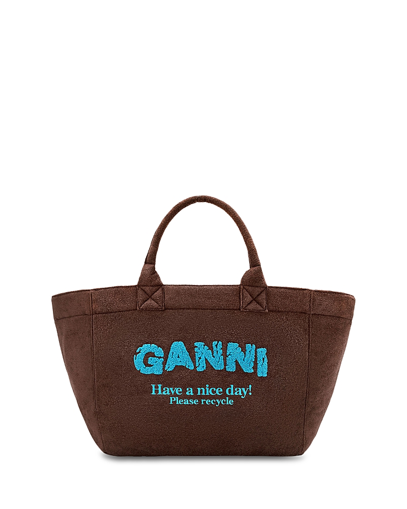 Ganni Xxl Canvas Shopper Tote