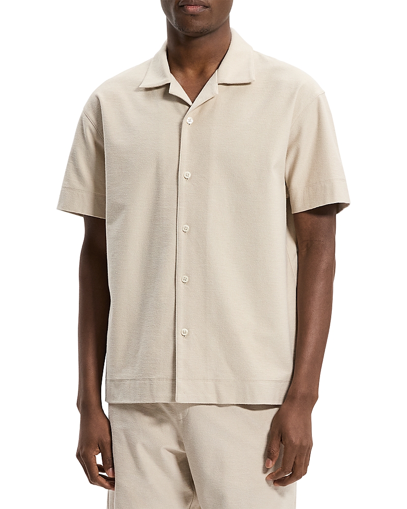 Theory Silver Cloud Soft Terry Shirt