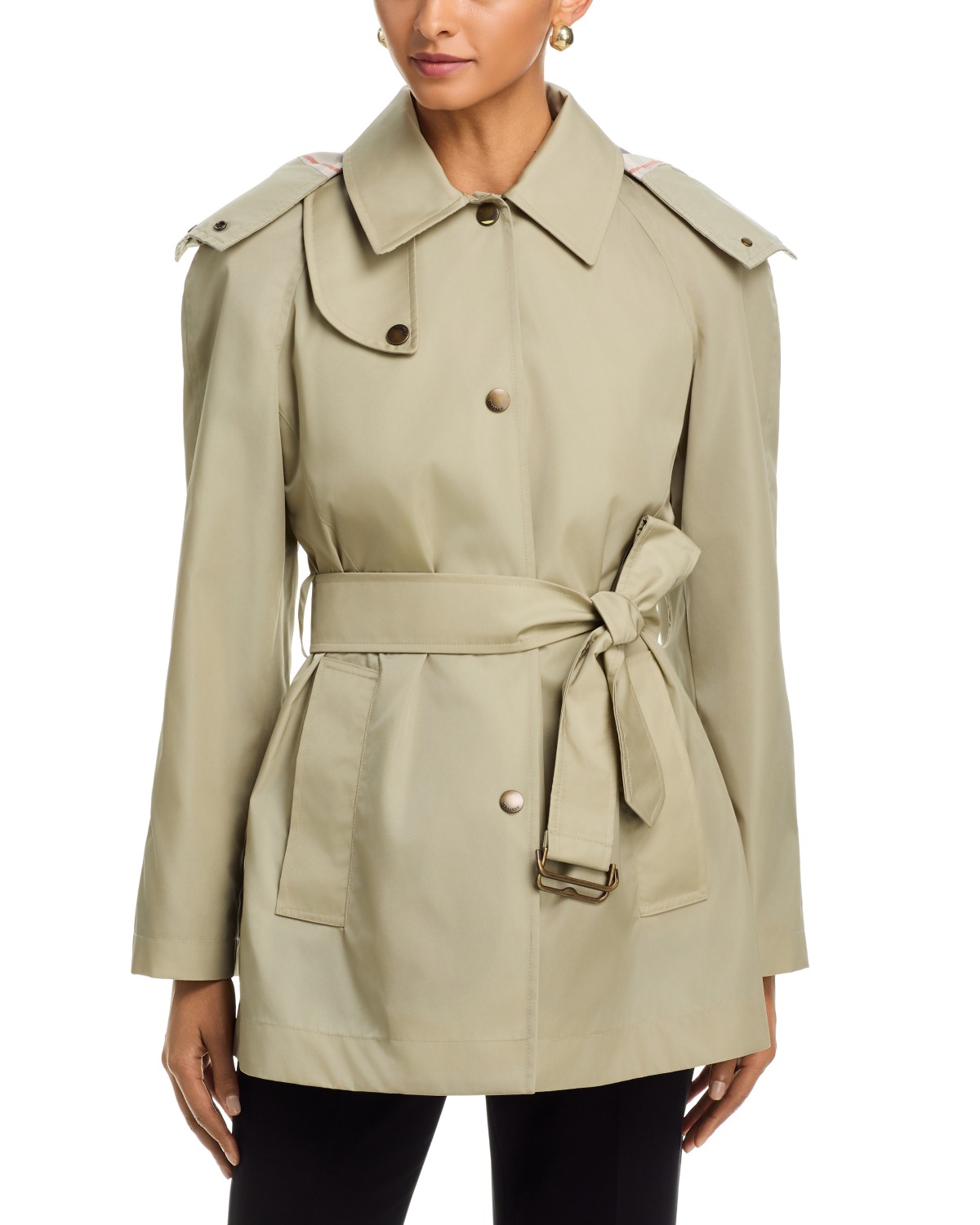Holt Renfrew MACKAGE Gael Belted Leather Trench Coat