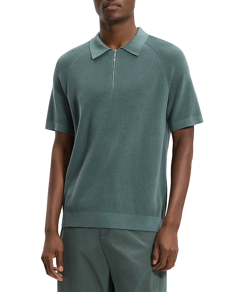 Theory Tactile Zip Polo Shirt