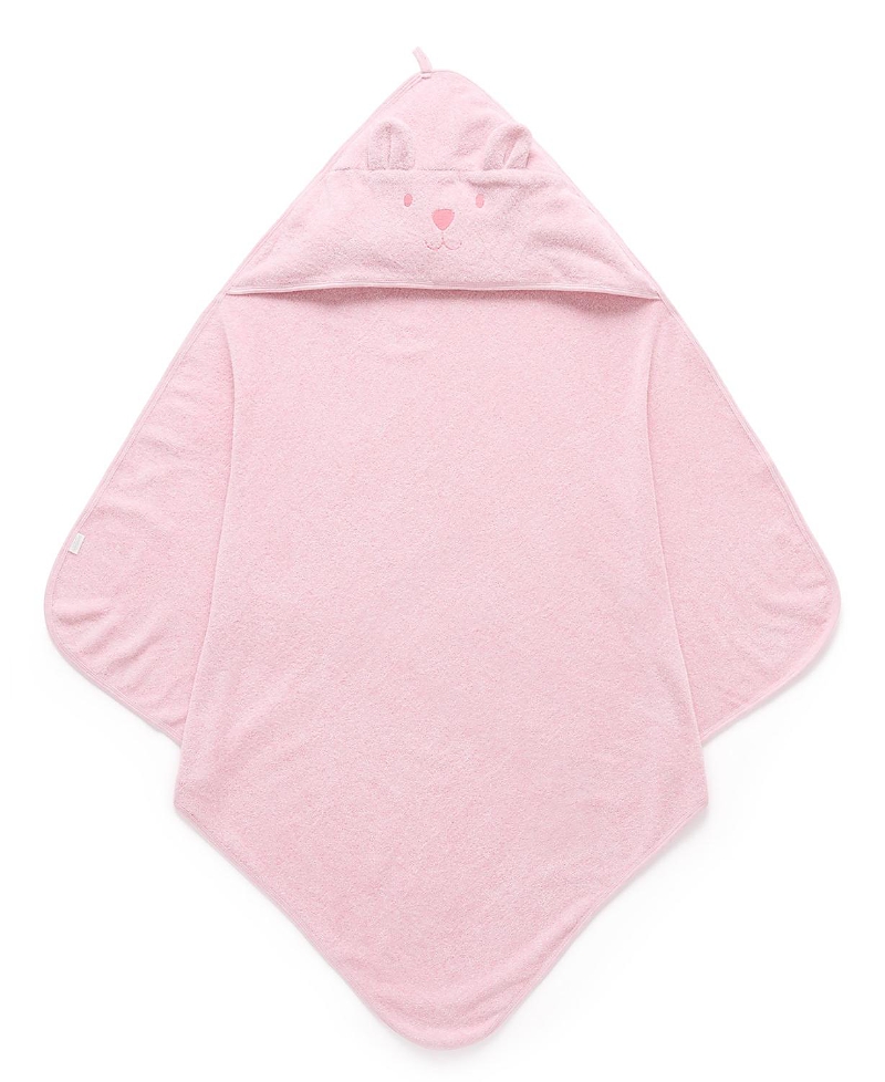 Purebaby Girls' Bear Hooded Towel - Baby