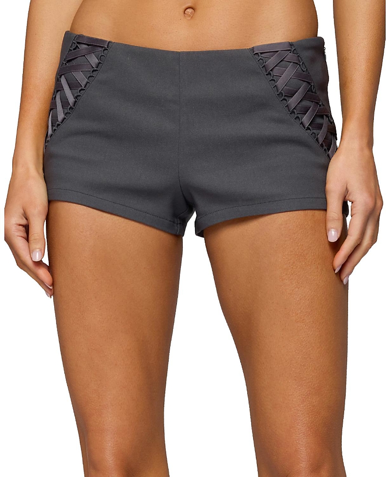 Edikted Lirah Laced Up Micro Shorts