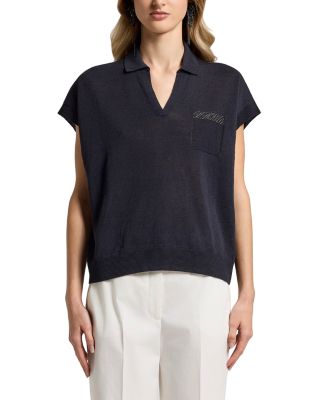 Knit Polo Top
