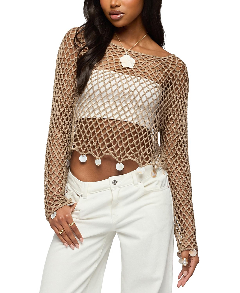 Edikted Macarena Crochet Charm Top