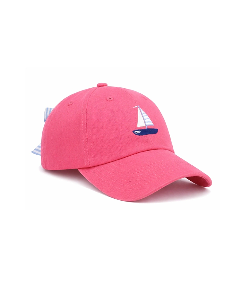 Bits & Bows Girls' Sailboat Bow Baseball Hat - Little Kid