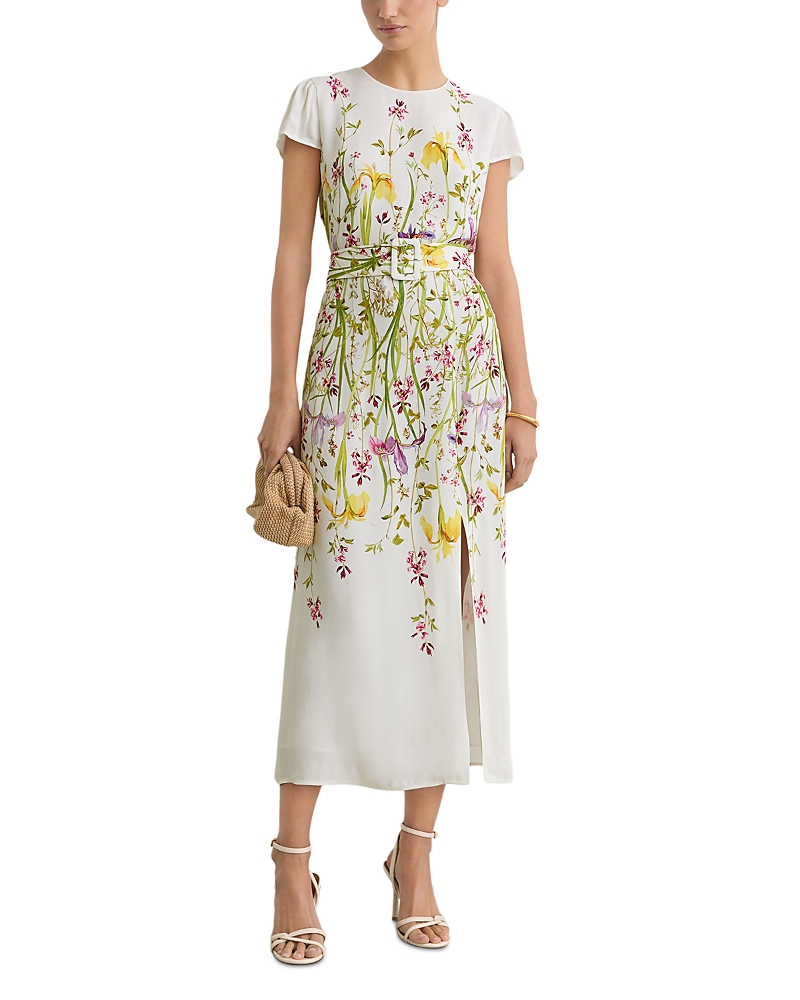 Reiss Floral Printed Midi Dress