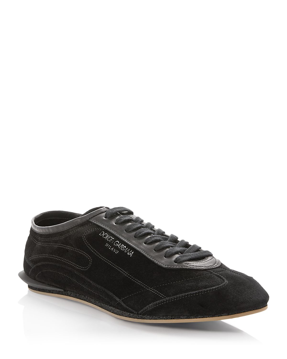 Dolce & Gabbana Men's Derbies Low Top Suede Sneakers