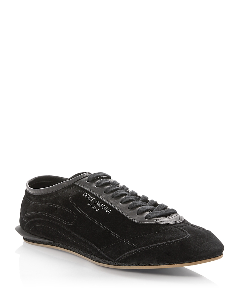 Dolce & Gabbana Men's Derbies Low Top Suede Sneakers
