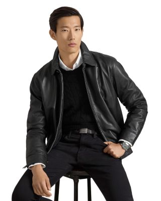 Maxwell Lambskin Leather Zip Jacket