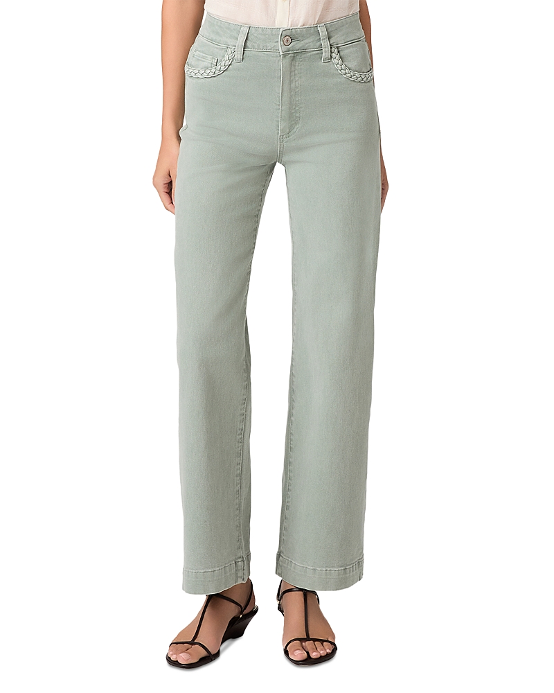 Paige Anessa High Rise Wide Leg Jeans in Vintage Seaglass