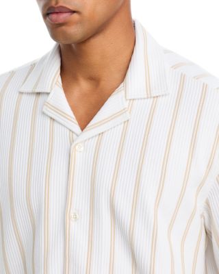 BOSS C-Lars Camp Collar Stripe Shirt | Bloomingdale's Men
