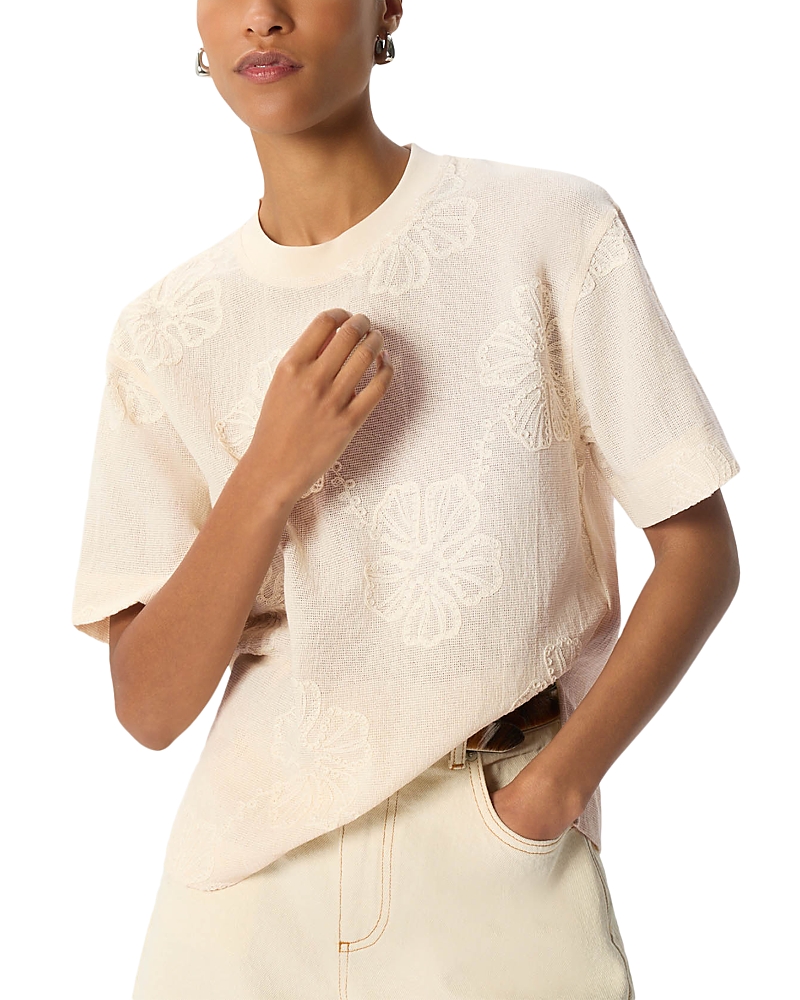 Whistles Textured Jersey Top