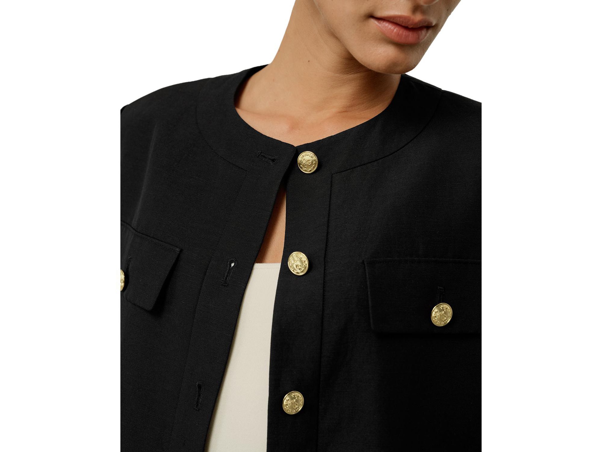 Mara Jacket in Silk Linen — Image 4