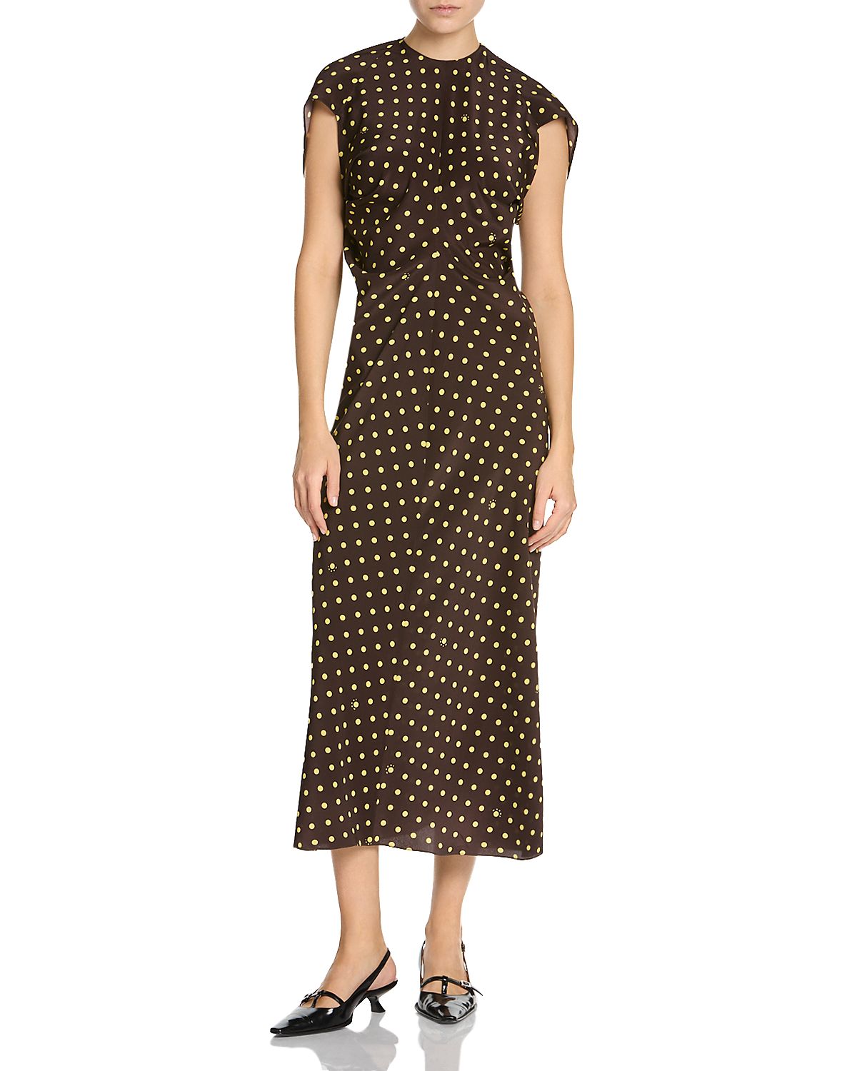 Marni Polka Dot Midi Dress