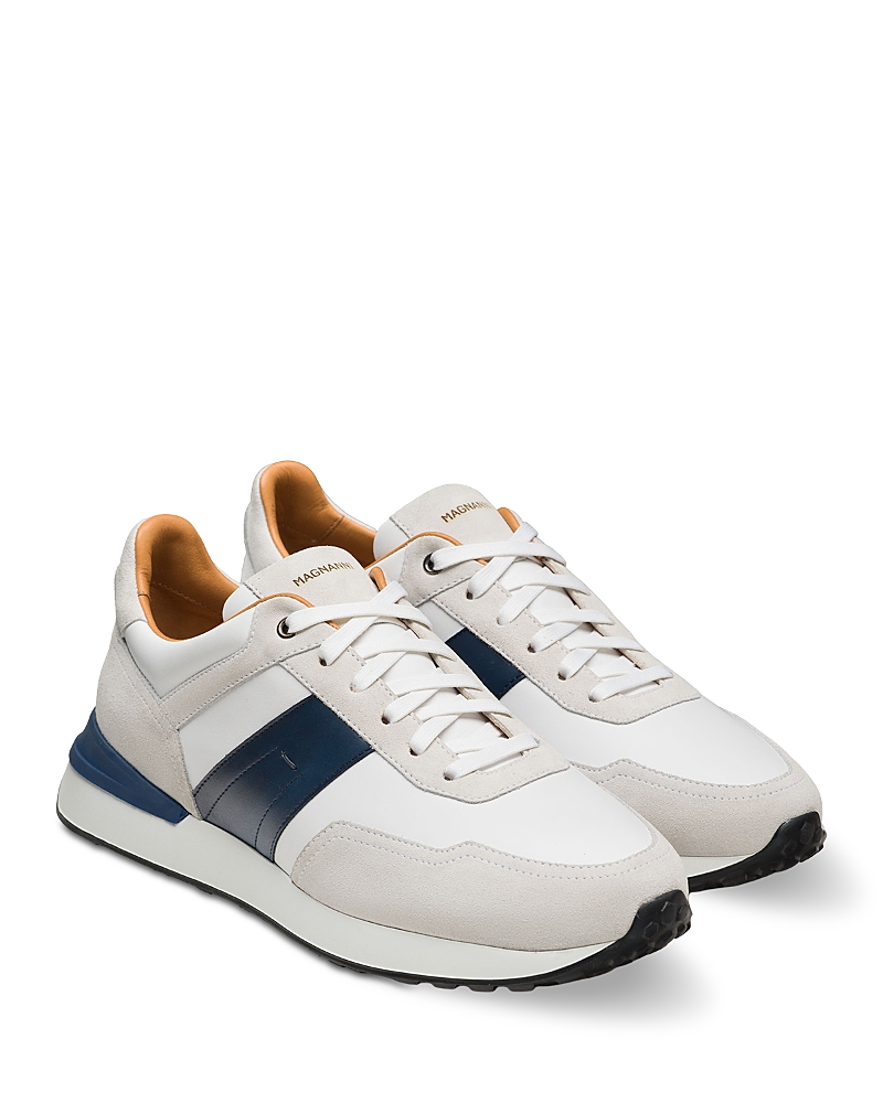 Magnanni Men's Sentro White/Navy Sneakers