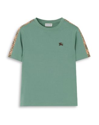 Burberry Ｔシャツ　6Y Burberry Boys' Check Trim Cotton Tee - Little Kid, Big Kid