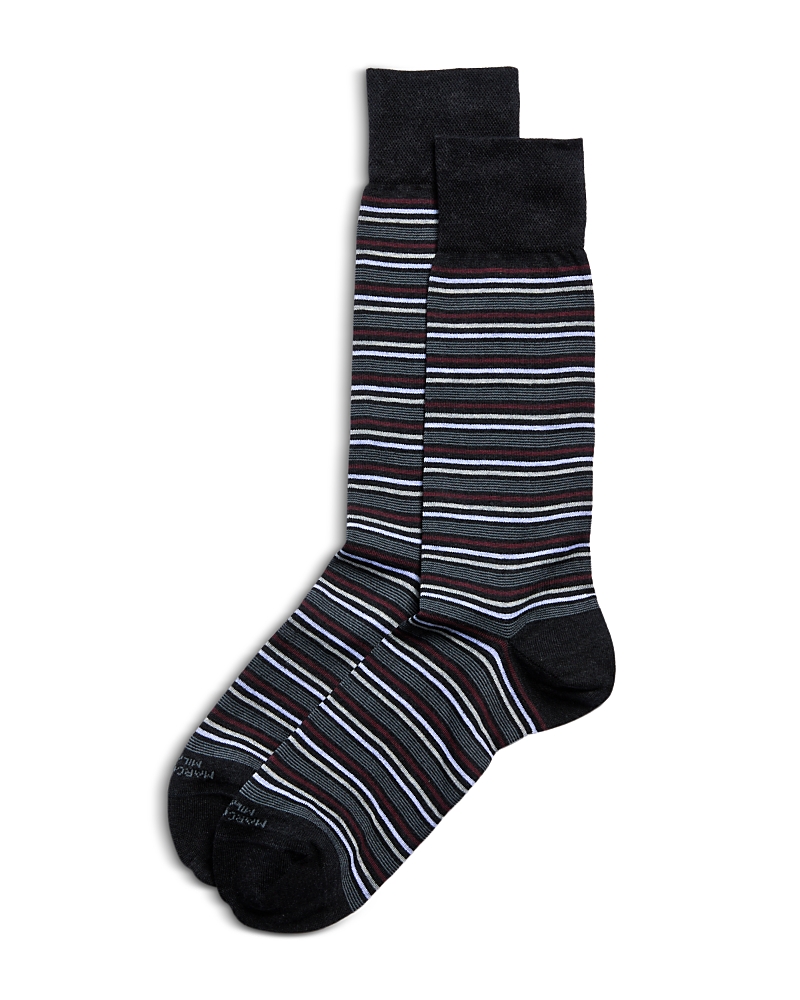 Marcoliani Milano Torino Stripe Crew Socks