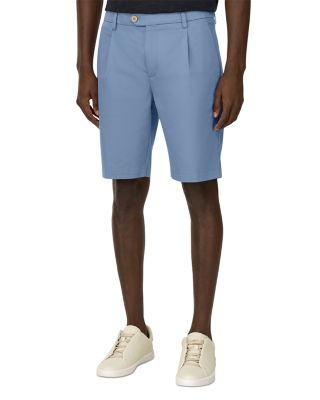 Stretch Cotton and Tencel Bermuda Shorts
