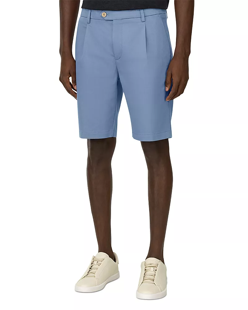 Boggi Milano Stretch Cotton and Tencel Bermuda Shorts