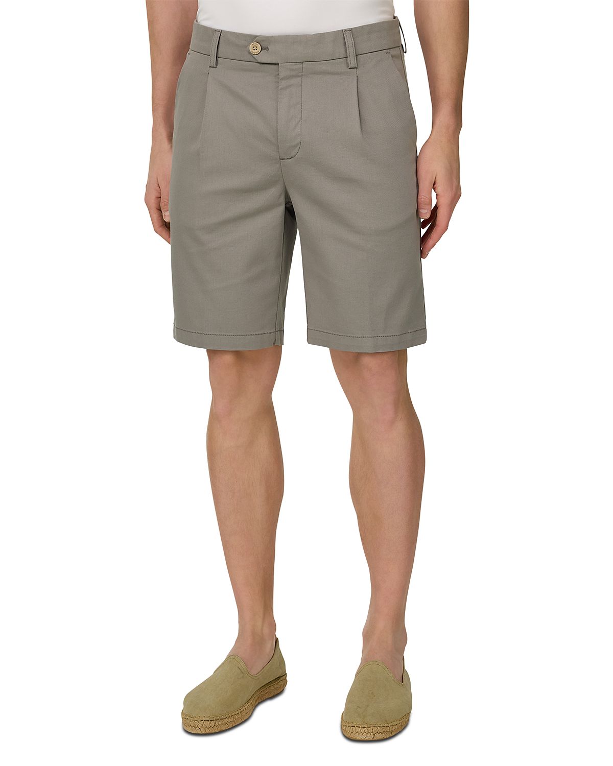 Boggi Milano Stretch Cotton and Tencel Bermuda Shorts