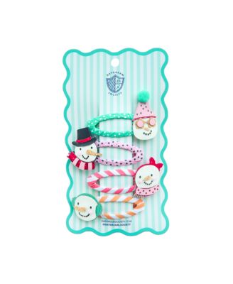 Blizzard Buddies Snowman Hair Clips, Set of 4