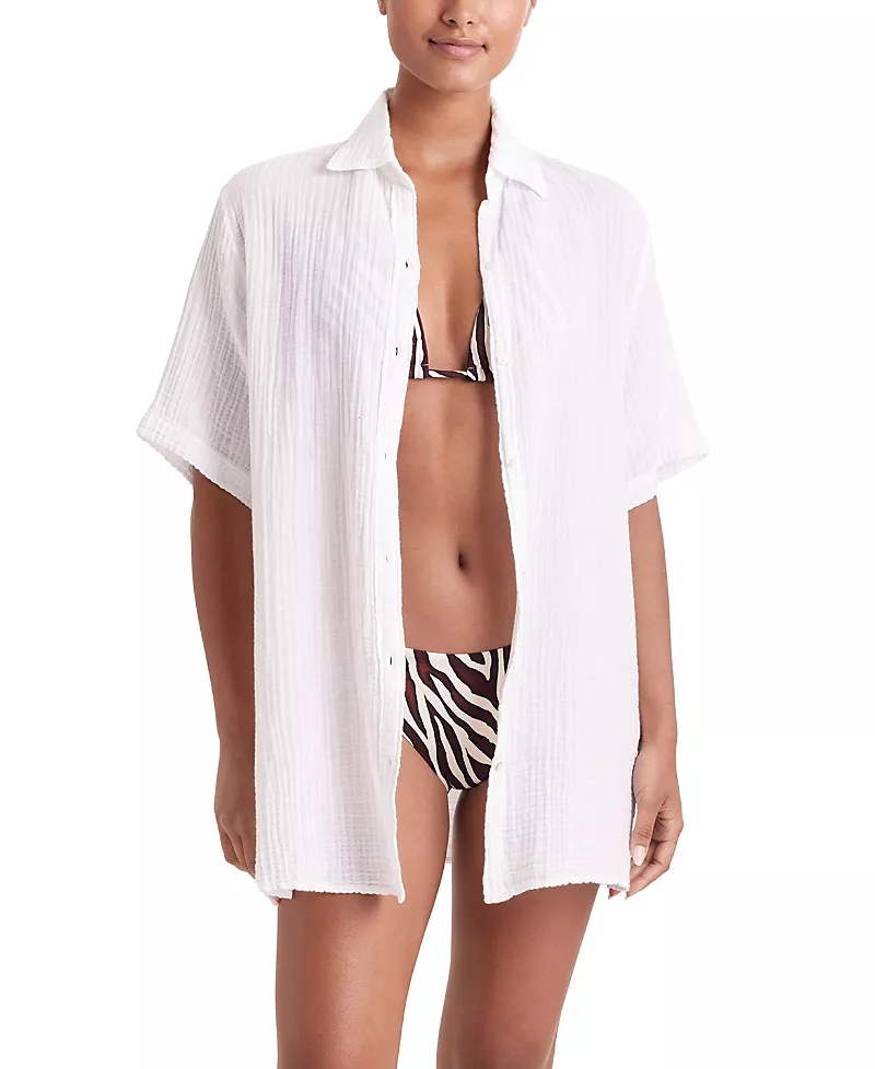 Mimi Flamingo Bliss Gauze Vista Shirt