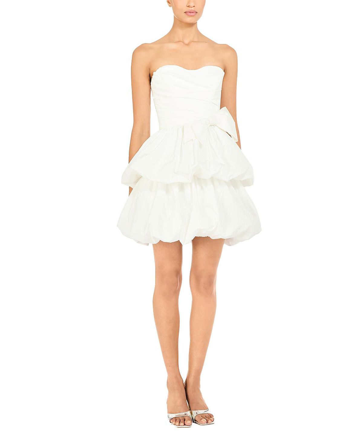 Jenny Packham Elaine Bow Tiered mini Dress