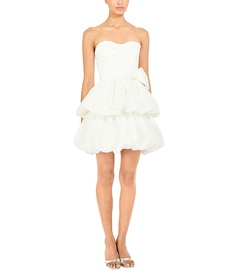 Jenny Packham Elaine Bow Tiered mini Dress