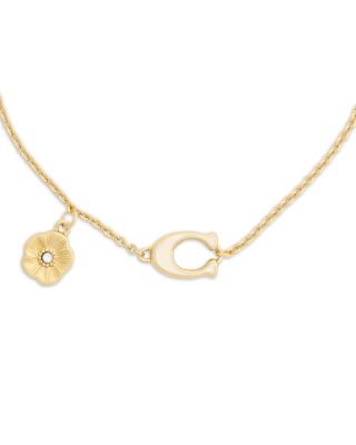 Signature C Tea Rose Strand Bracelet